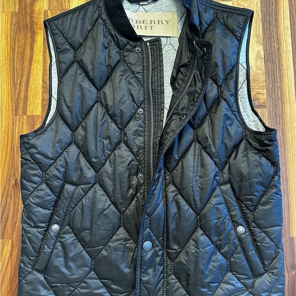Burberry Black Diamond-Quilted Men's Vest